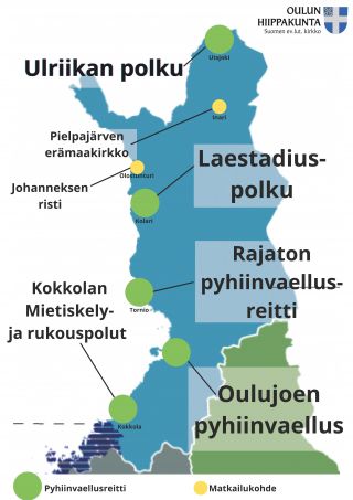 Muutamia pyhiinvaelluskohteita